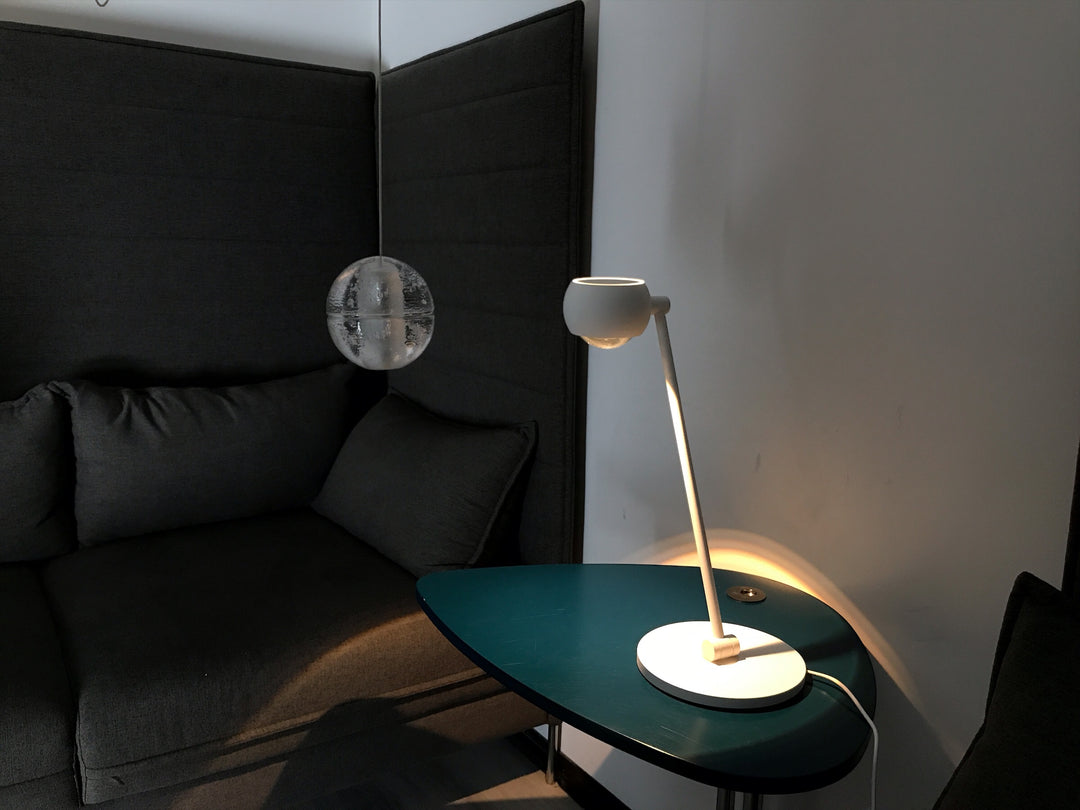 LED table lamp "Lens", 9W, white, 2700K, IP20