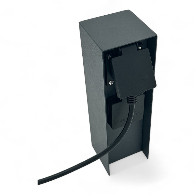 Außensteckdosen in anthrazit. Artikelnummer 357002, die Lichtmacher.de