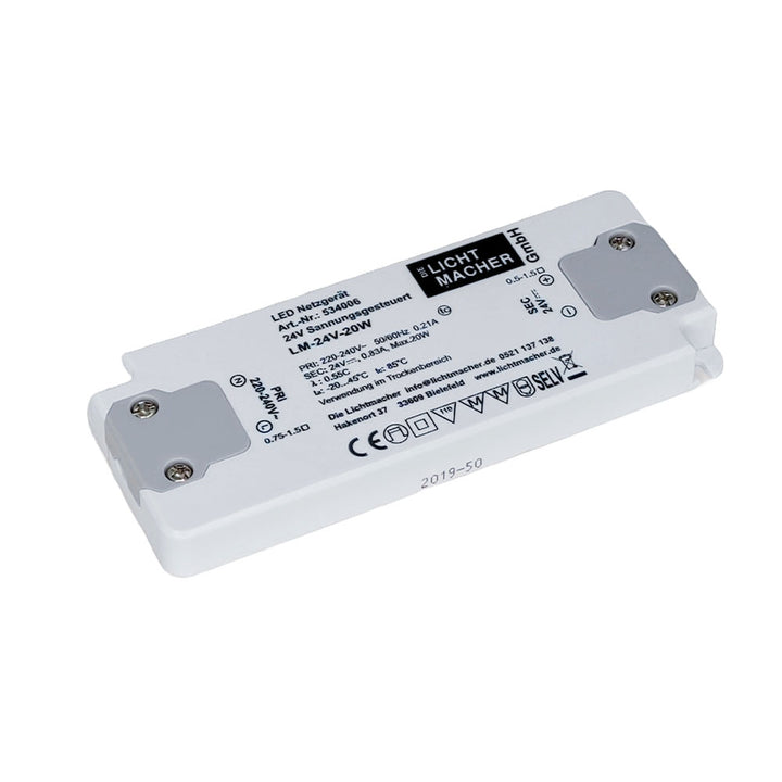 LED power supply 24V DC, 20W, IP20