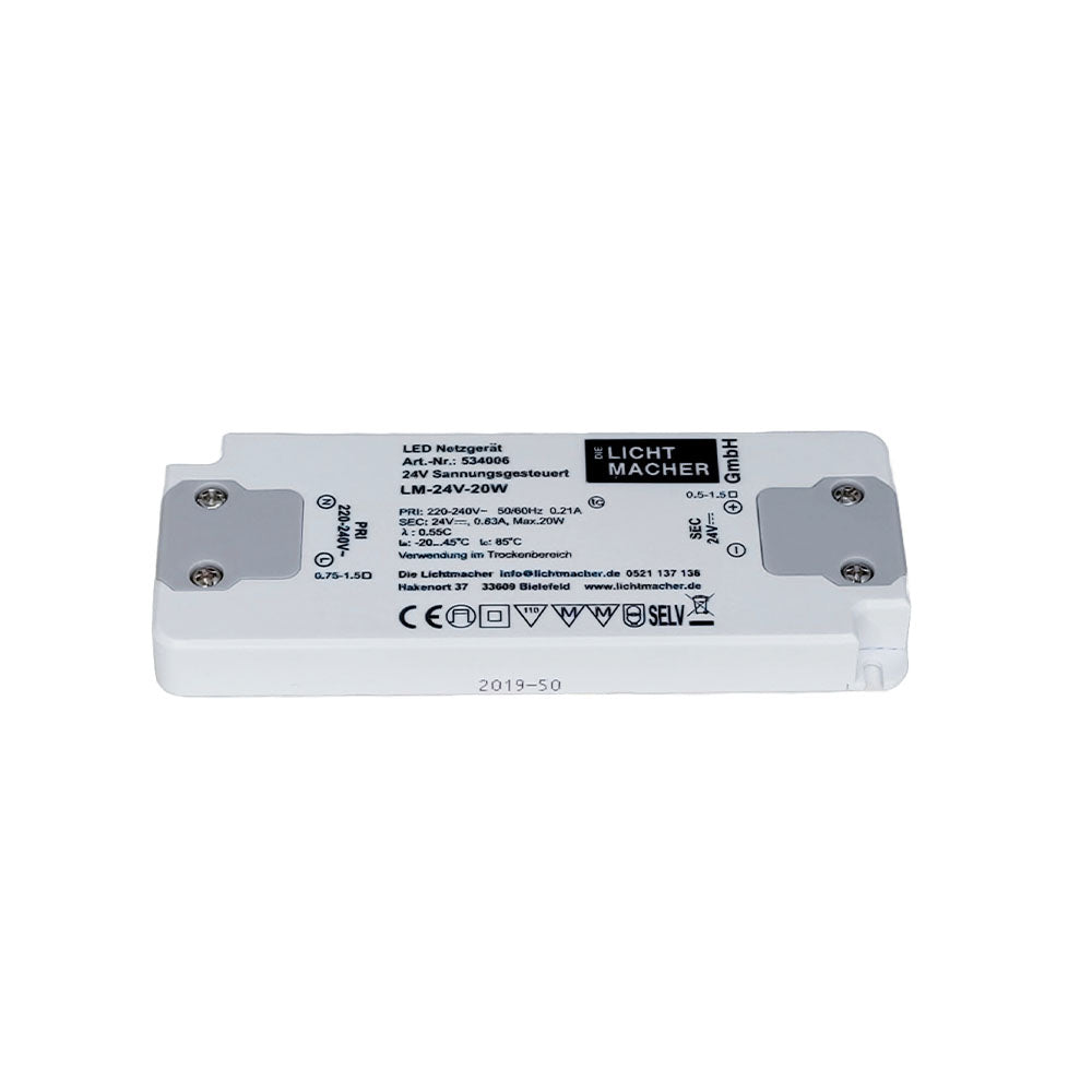LED power supply 24V DC, 20W, IP20
