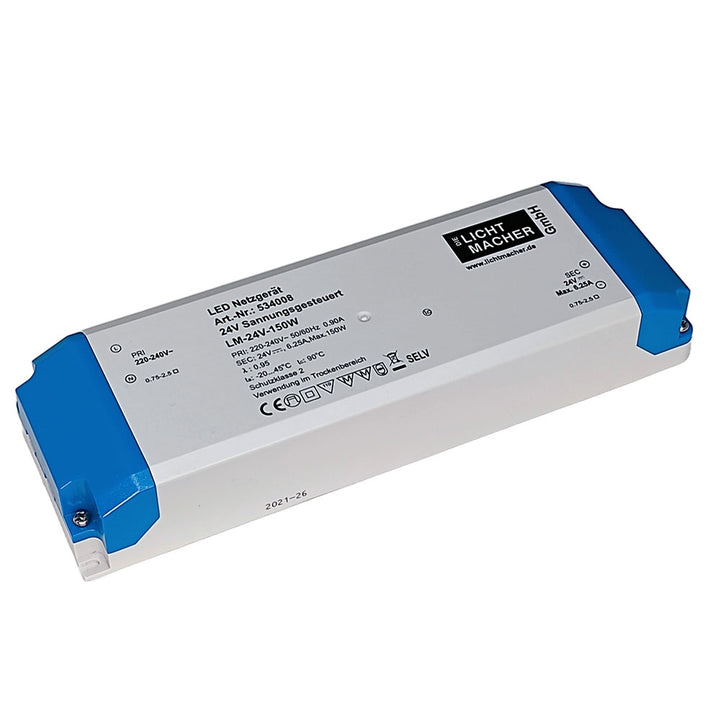 LED power supply 24V DC, 150W, IP20