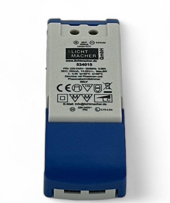 LED power supply 350mA, 9W, TRIAC dimmable, IP20