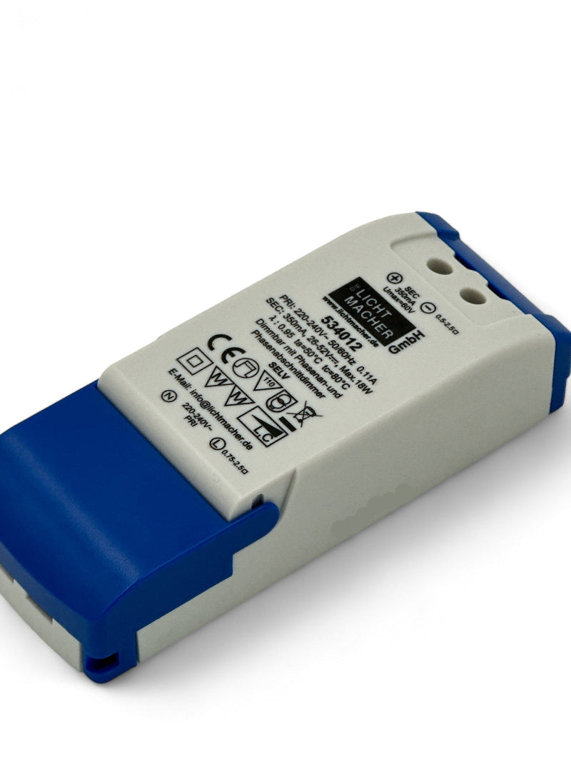 LED-Trafo Treiber, Artikelnummer 534012, Elektrozubehör von den Lichtmachern.