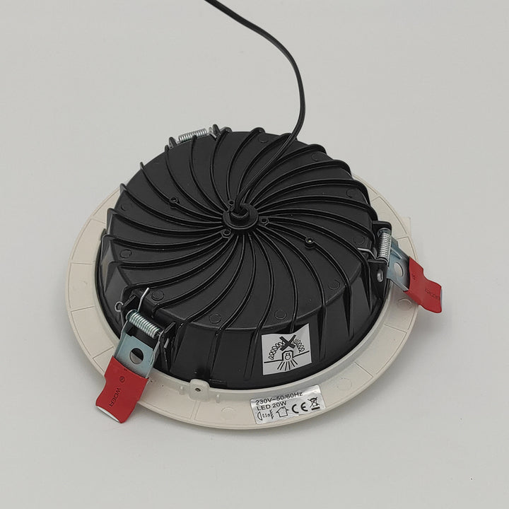SALE LED recessed downlight "Noi L" 25W, 3000K, IP44, white incl. transformer