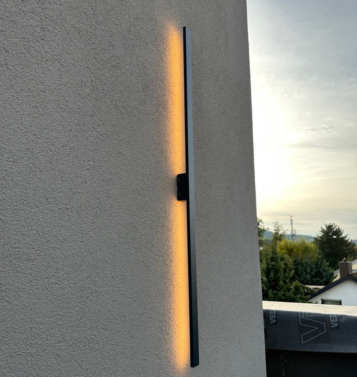 LED wall light "Sword", 2*15W, IP54, DIM, 1800mm, anthracite, RAL 7016