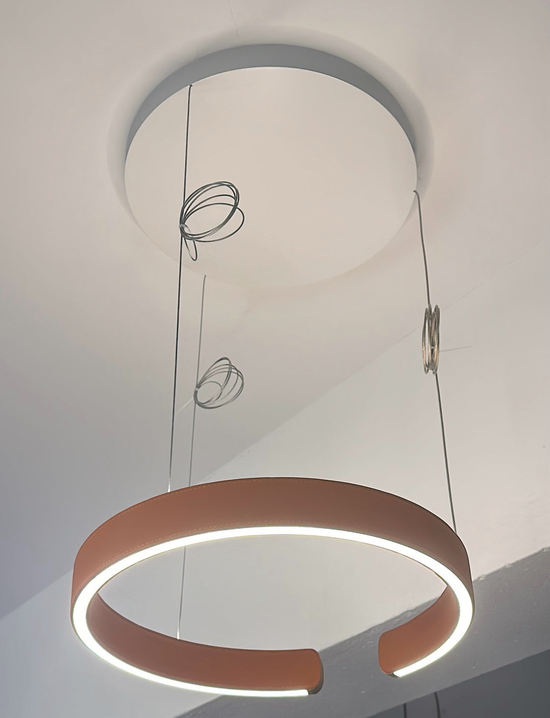 LED pendant light 28W, 2700K, 400mm, rose gold, DIM