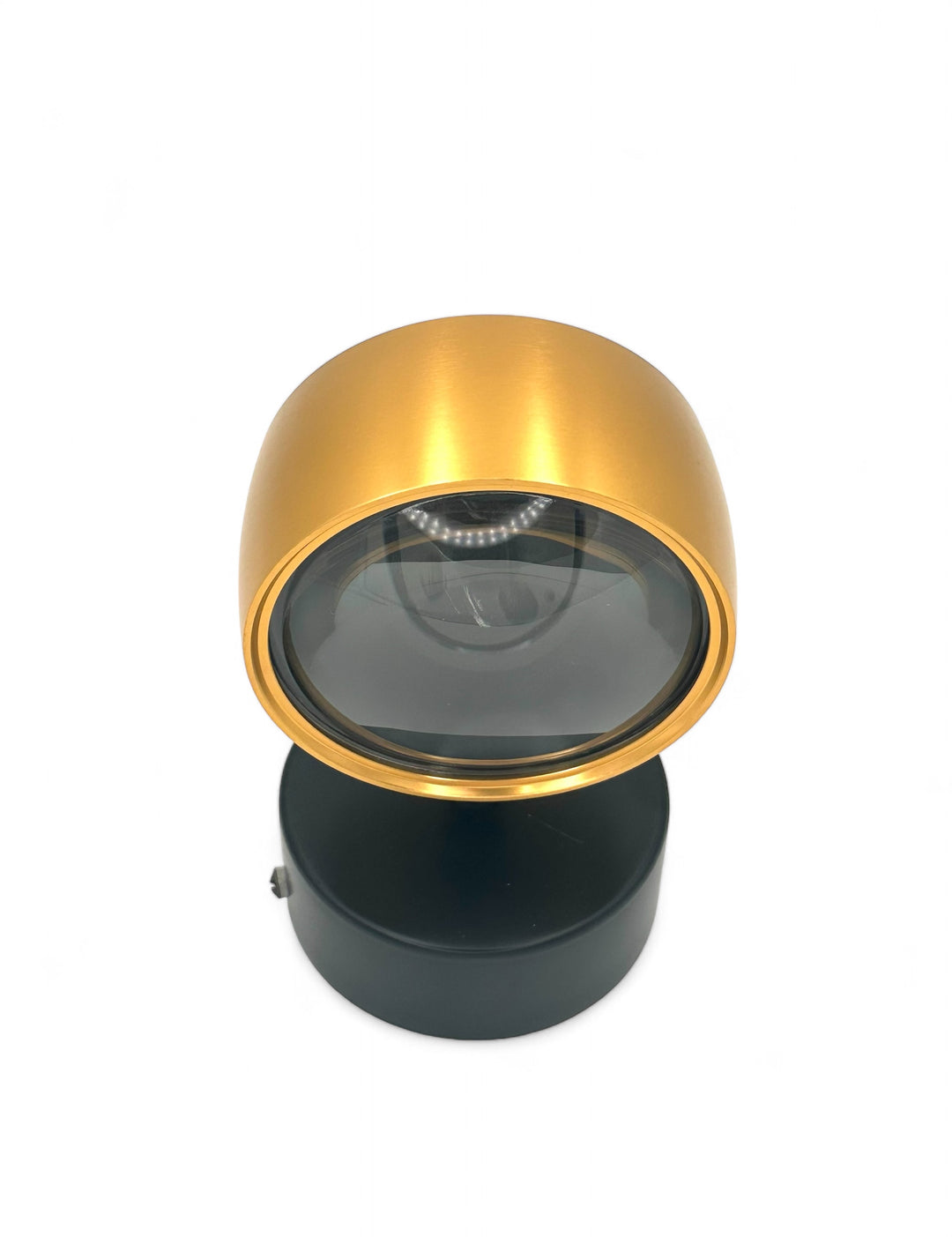 LED wall light 2*5W, 2700K, glass lens UP/Down, matt gold