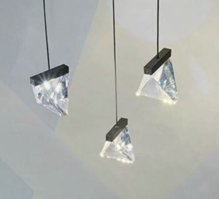 LED pendant light "Crystal" 6W, 2700K, crystal glass
