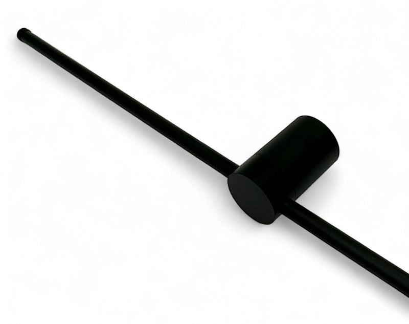 Längliche Wandleuchte Stift in mattem schwarz. Artikelnummer 561100.