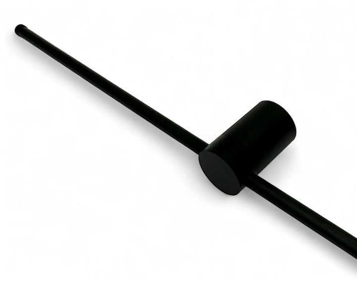 Längliche Wandleuchte Stift in mattem schwarz. Artikelnummer 561100.