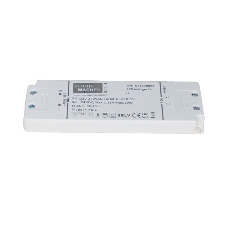 LED power supply 24V DC, 30W, IP20