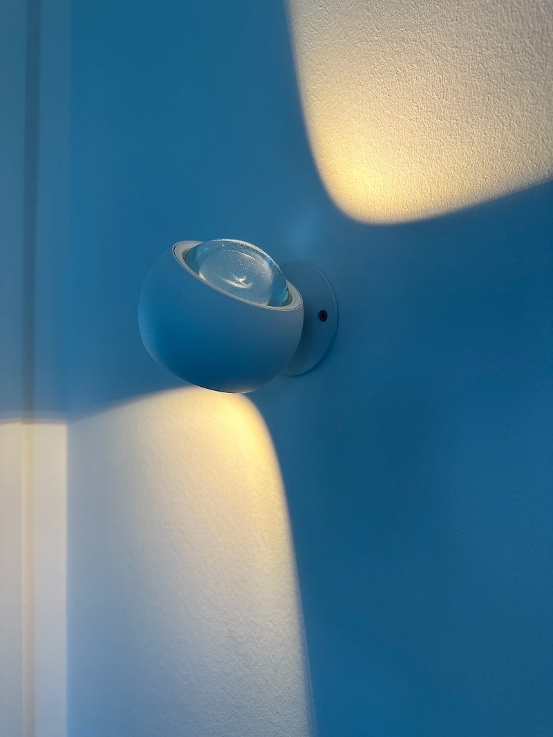 LED-Wandleuchte Lens in weiß, Artikelnummer 648020, die Lichtmacher.