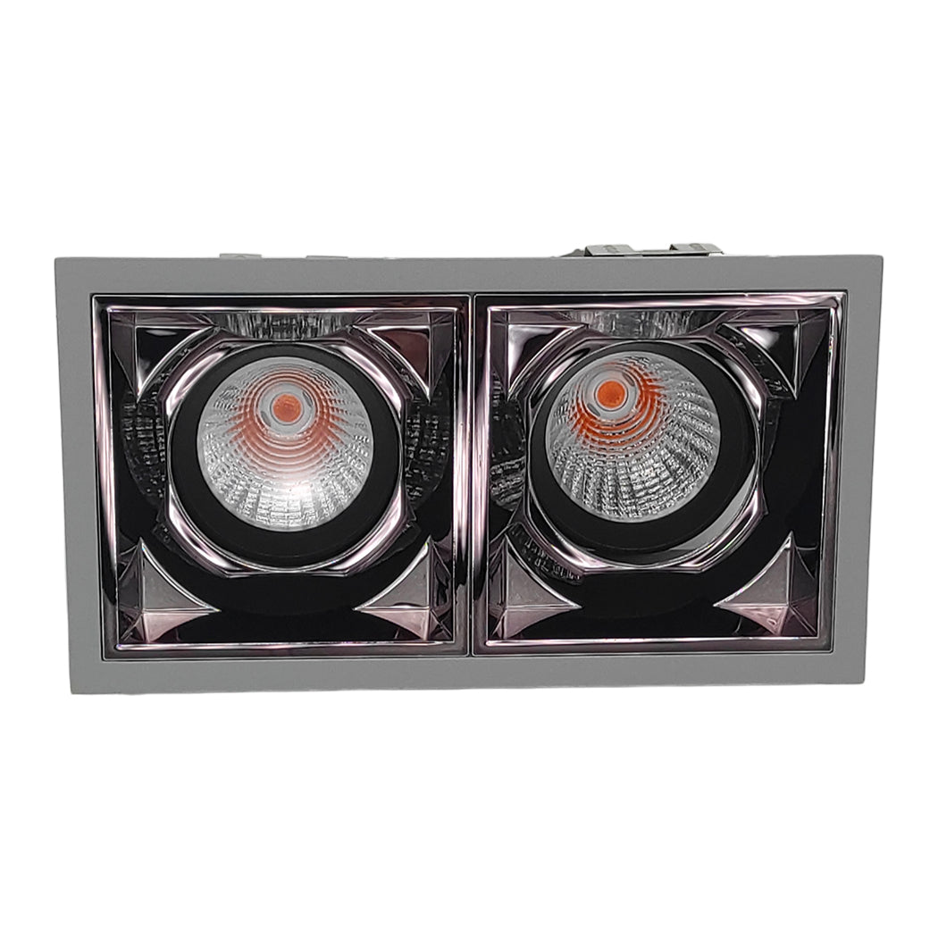 LED recessed spotlight "Linares II", 24W, silver incl. transformer