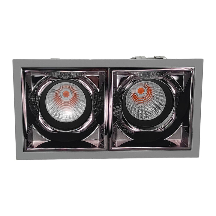 LED recessed spotlight "Linares II", 24W, silver incl. transformer