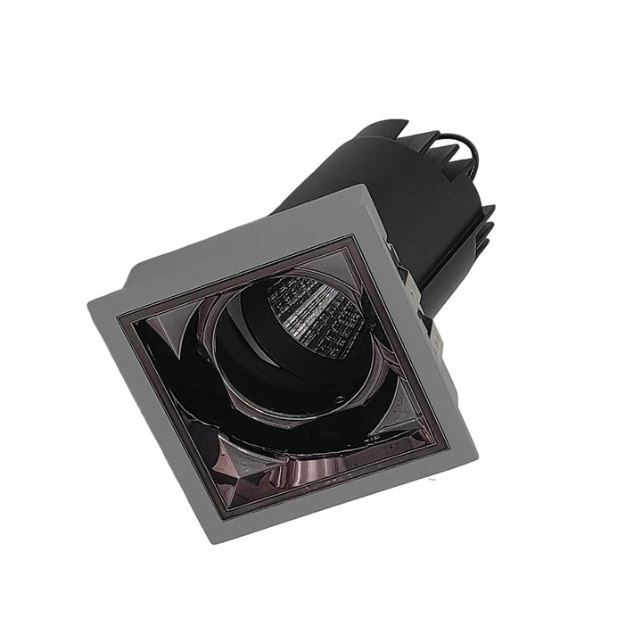 LED recessed spotlight "Linares I", 12W, silver or white incl. transformer