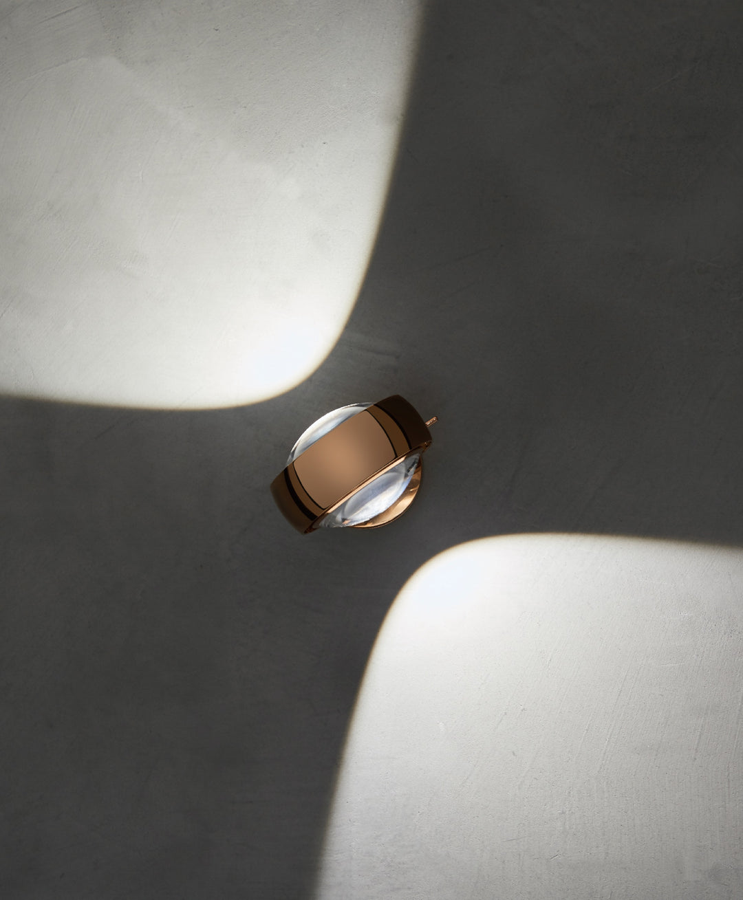 LED wall light 12W (2*6), 2700K, rose gold, rotatable, TRIAC