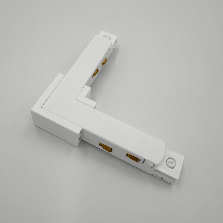 48V magnetic rail "Magneto" 90° connector, flat surface, black or white