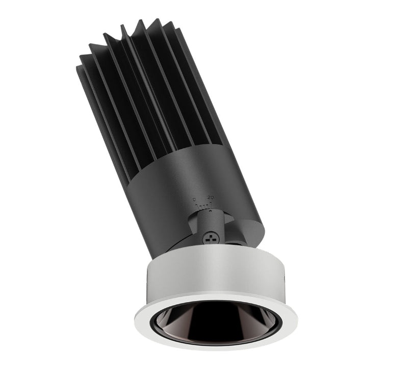 LED-Einbauleuchte Cora mit schwarzem Akzent. Die Lichtmacher.