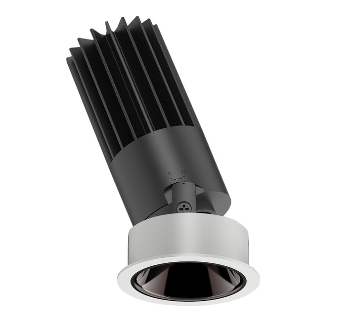 LED-Einbauleuchte Cora mit schwarzem Akzent. Die Lichtmacher.