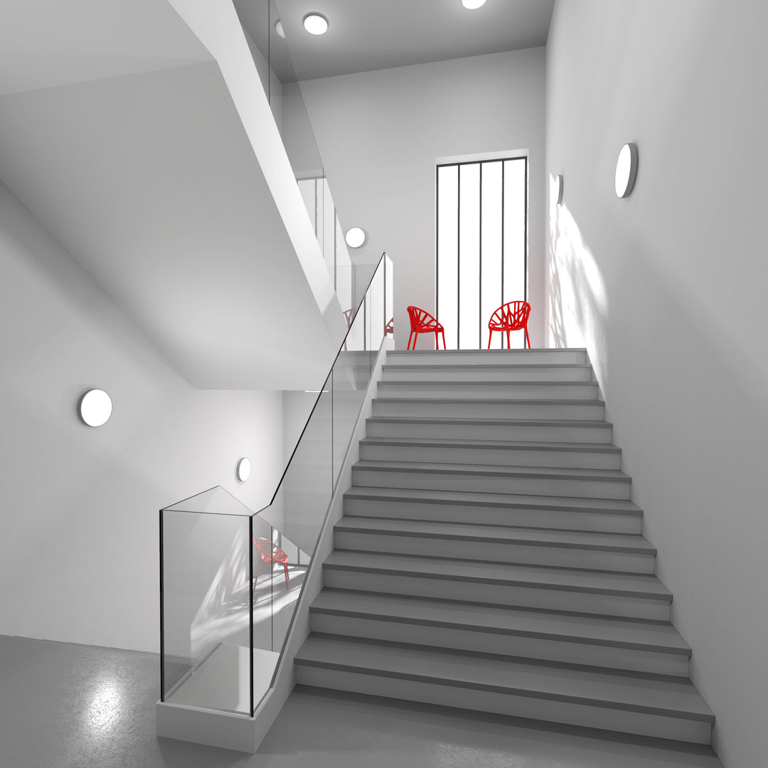 Surface-mounted ceiling light "Ledeshi Core S290", 18W, 3000K, IP20, white