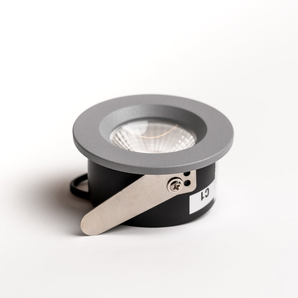 LED recessed spotlight "C1", 8W, silver