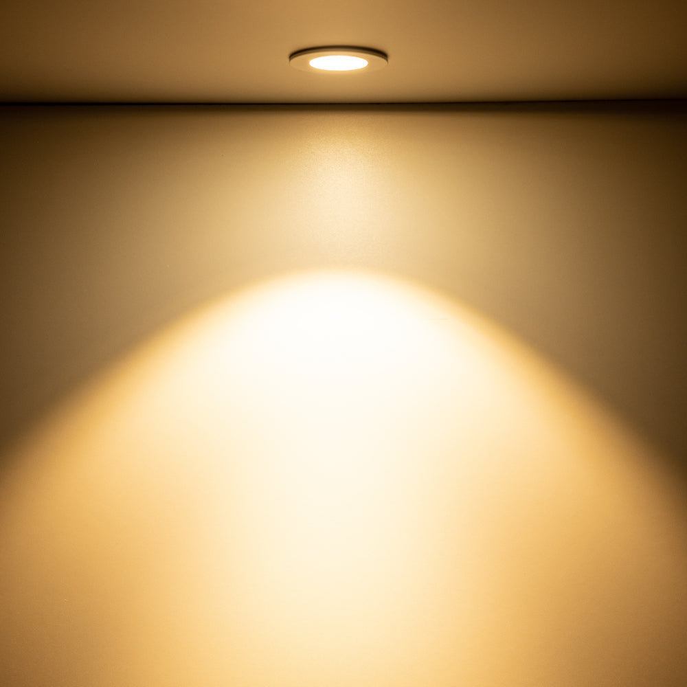 LED recessed spotlight "C1", 8W, silver