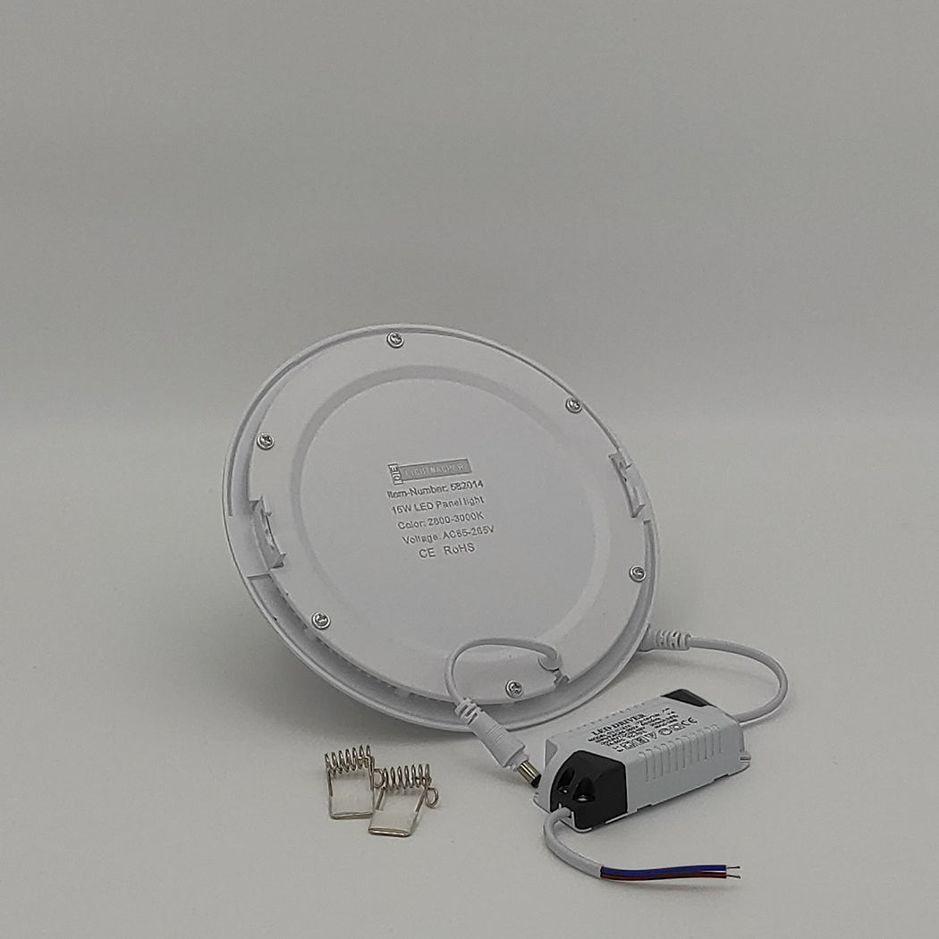 SALE LED recessed light "Roya", 15W, 2800K, white