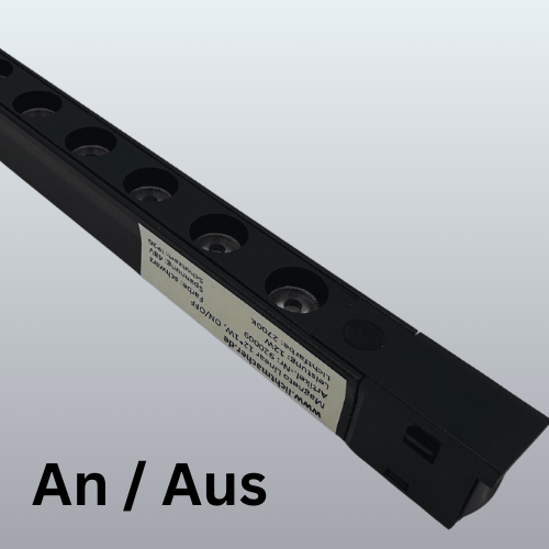 Magneto Linienleuchte 12W Flat, 2700K-6000K, An/Aus, schwarz