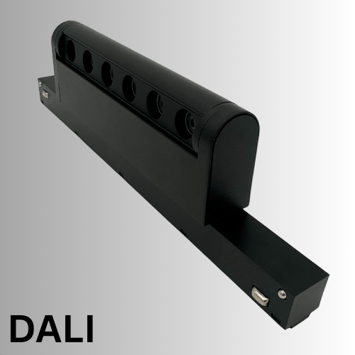LED magnetic rail line light 6W, 2700K-6000K, DALI, black