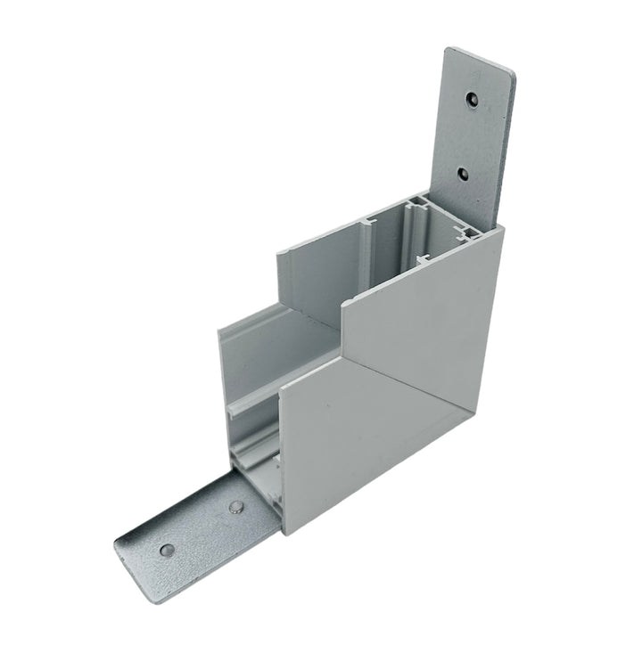 48V magnetic rail "Magneto" surface-mounted connector 90° me., high, hor. or vrt., black or white