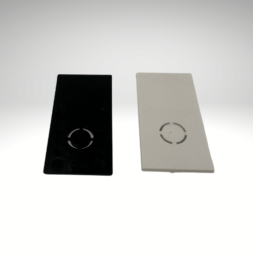 48V magnetic rail "Magneto" end cap, surface-mounted high &amp; recessed high, black or white