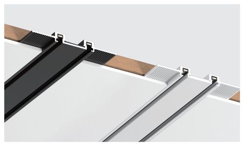 LED SLIM Einbau Schiene, Tuya, 2M, 48V, schwarz