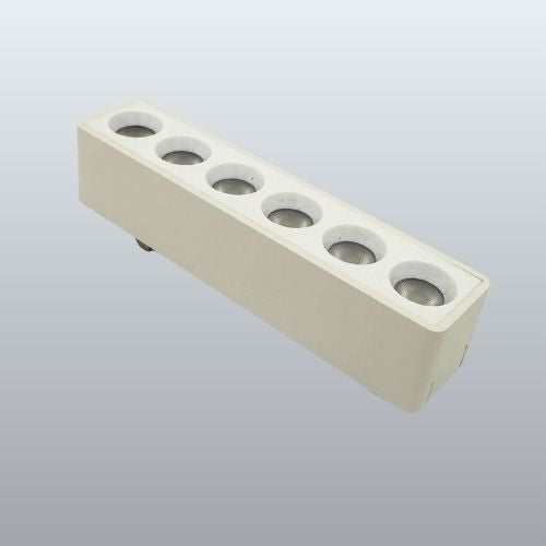 LED magnetic rail Tuya spotlight 6*1W, 2700K-6000K, 24°, fixed, white