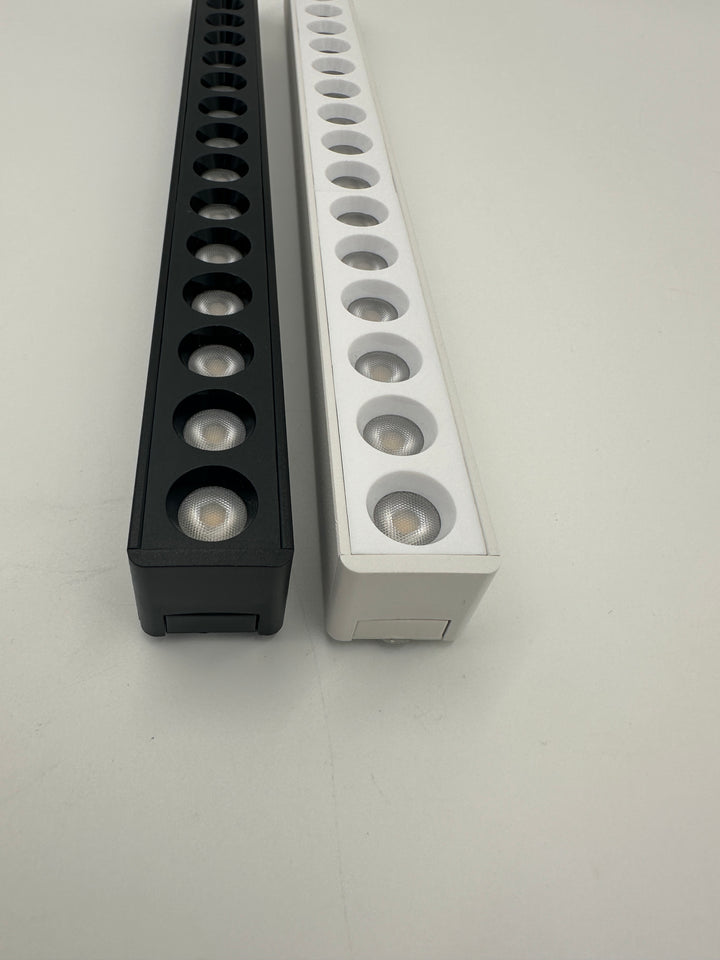 48V Schienenstrahler "Slim" 30W, Tuya, Schwarz oder Weiß