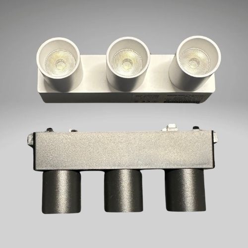 LED magnetic rail Tuya spotlight 3*2W, 2700K-6000K, 24°, fixed, white