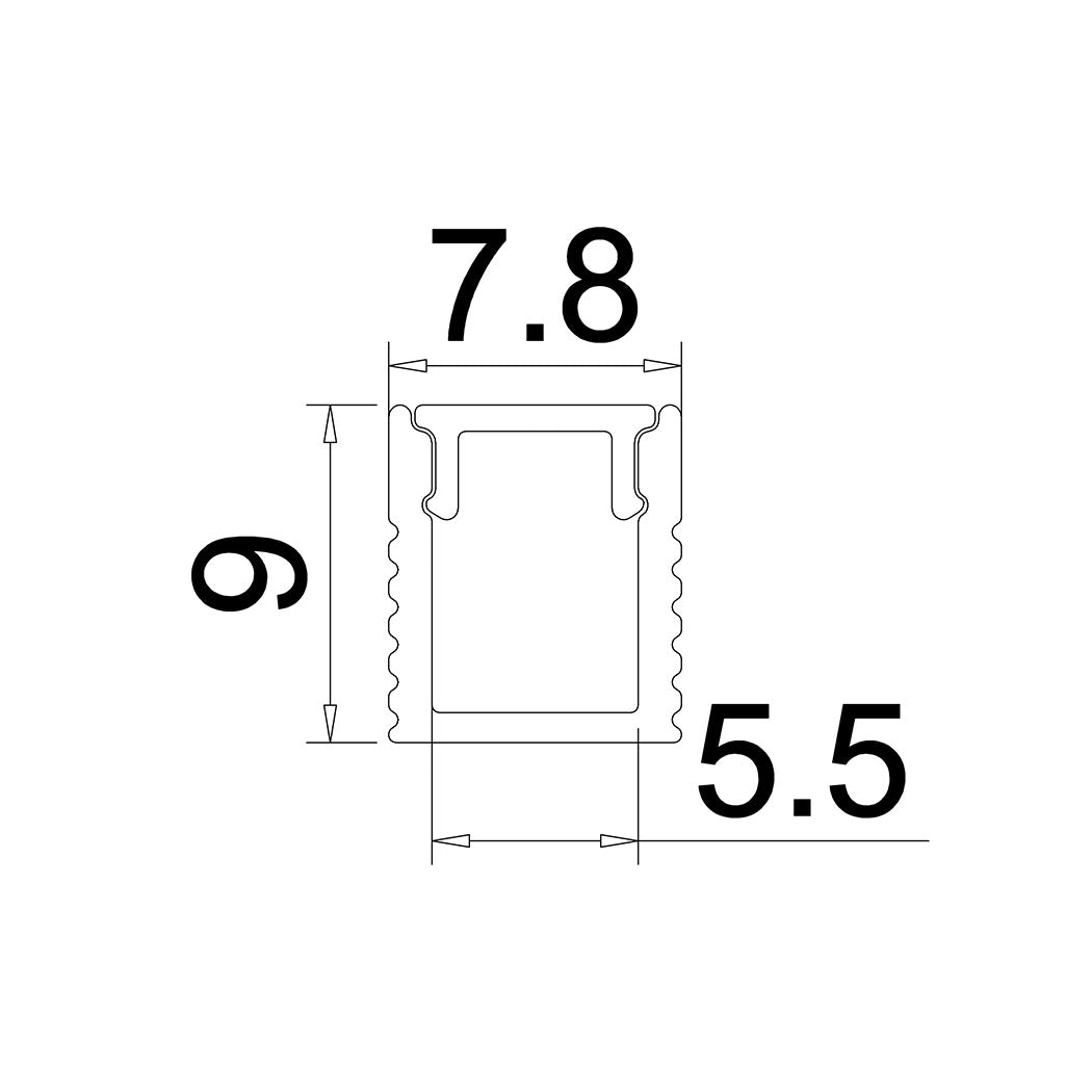 LED Aluprofilschiene Aufbau "Alta"