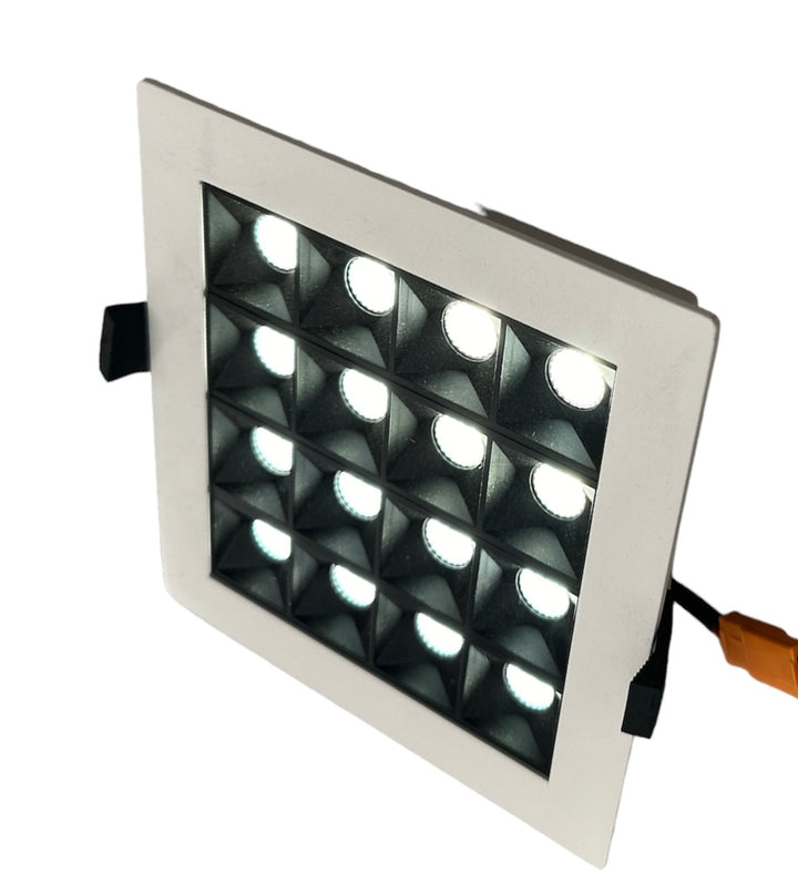 SALE LED Einbaudownlight 15W, 2700K, quadratisch