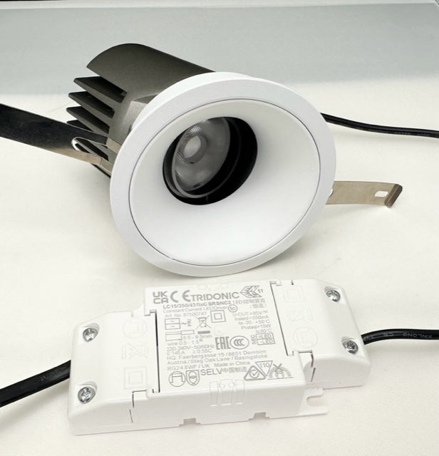 LED recessed spotlight round with frame "Core", 15W, 2700K, CRI&gt;90, IP20