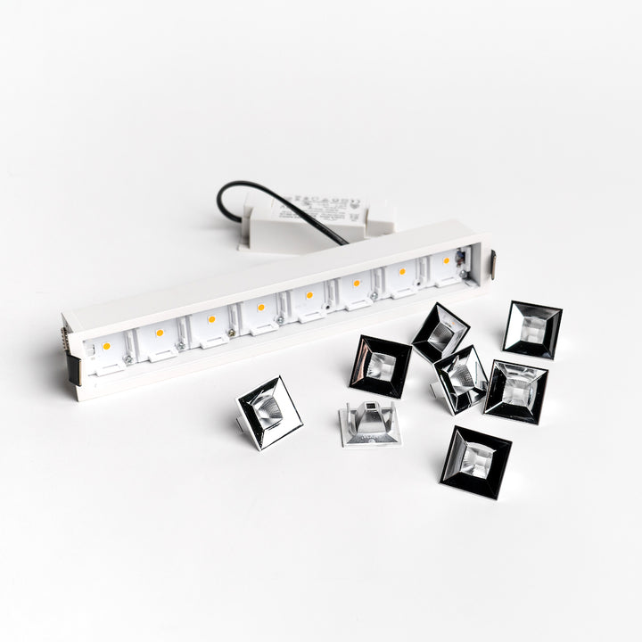 LED Einbaustrahler "Colina VIII", 27W, Weiß inkl. Trafo