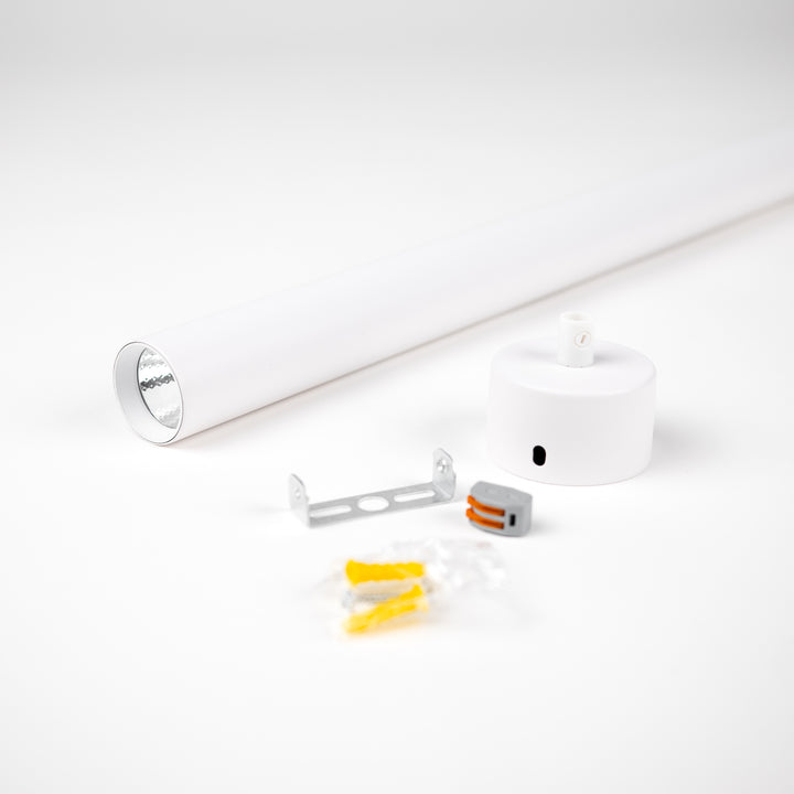 LED Stab-Pendelleuchte "Tube", 5W, 60cm, Schwarz oder Weiß