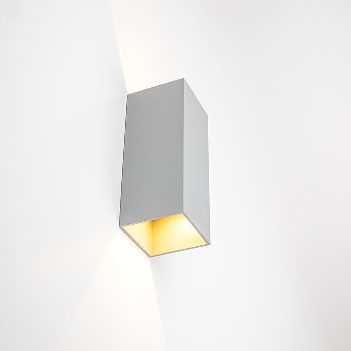 LED Wandleuchte "Cube", 8W, Silber