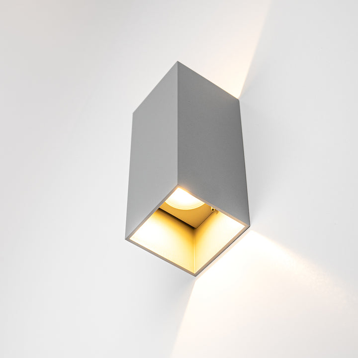 LED Wandleuchte "Cube", 8W, Silber